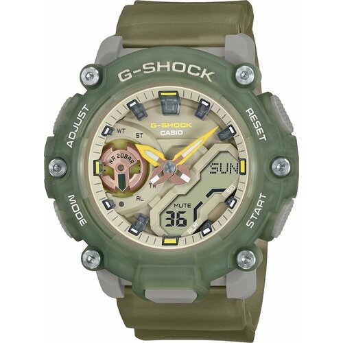 Наручные часы CASIO G-Shock GMA-S2200PE-3A, серый, зеленый