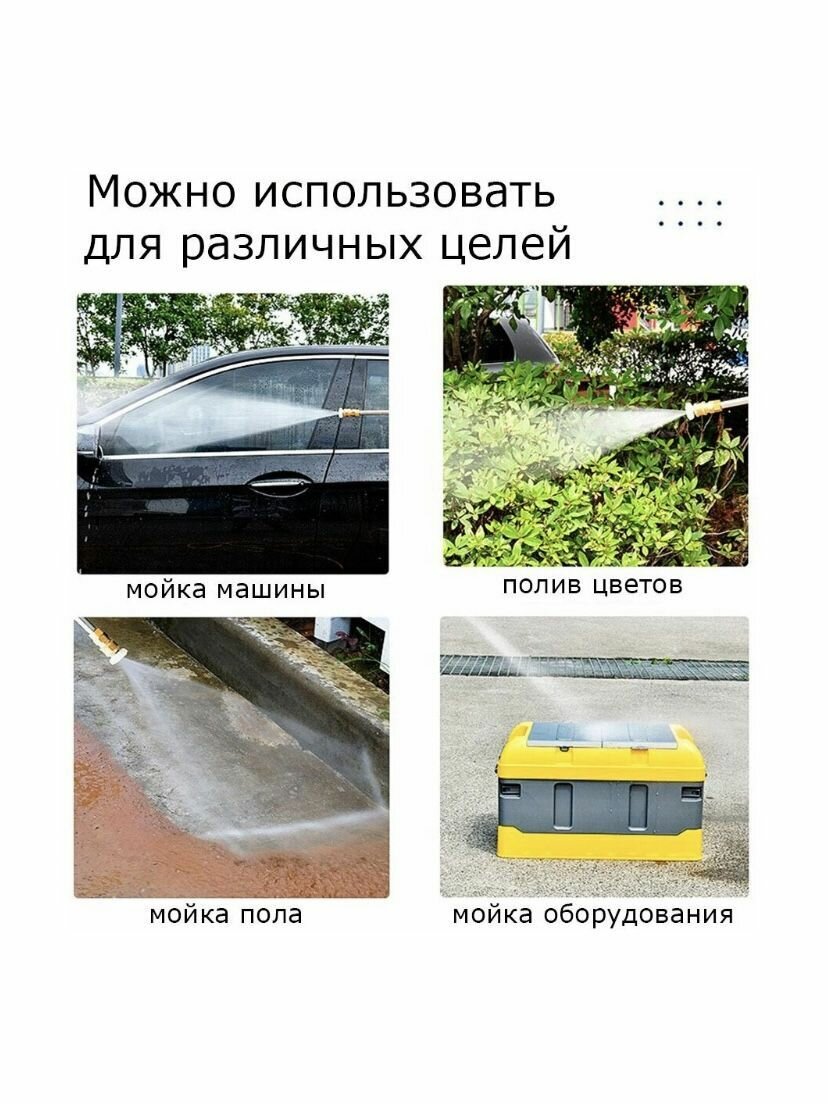 Аккумуляторная мойка высокого давления с кейсом - фотография № 3