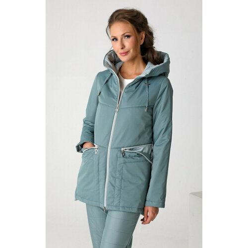 фото Куртка , размер 58, зеленый бизнес стиль