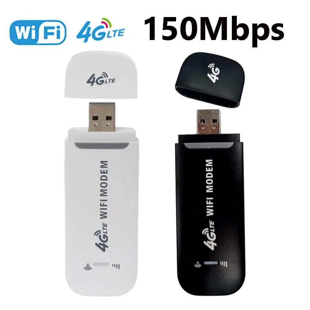 Мини-маршрутизатор LTE 4G "Модем" с точкой доступа 150 Мбит/с / USB модем - роутер. LTE, 4G, Wi-Fi (черный, белый) — фото 2