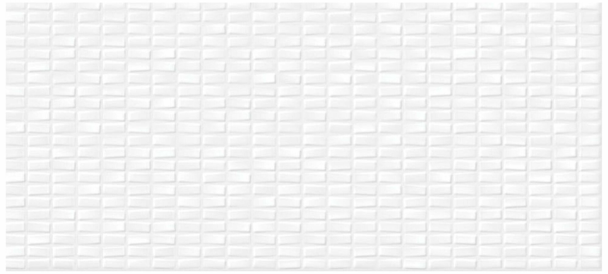 фото Керамическая плитка Cersanit Pudra белая 20x44 см