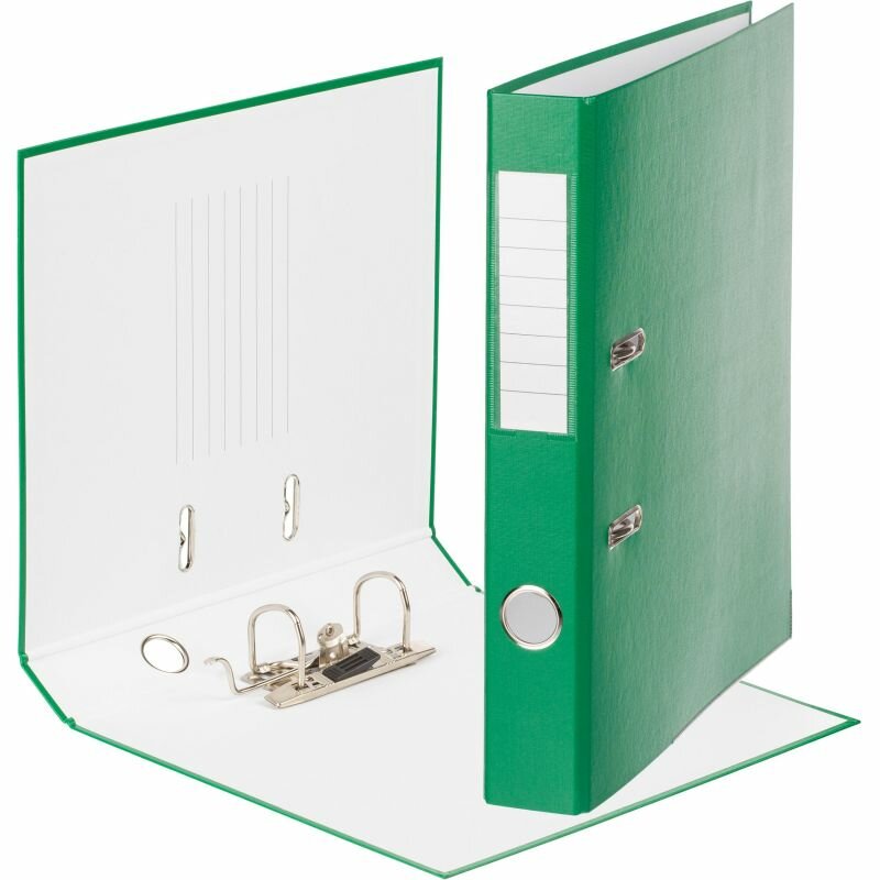 Папка-регистратор, папка для офиса, документов, А4, 50мм Attache Economy, зеленая
