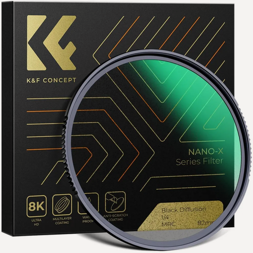 Изображение товара Рассеивающий смягчающий фильтр K&F Concept Nano-X Black Mist 1/4 62mm