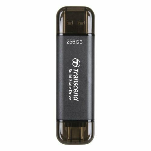 Внешний диск SSD Transcend TS256GESD310C 256ГБ серый 7436₽