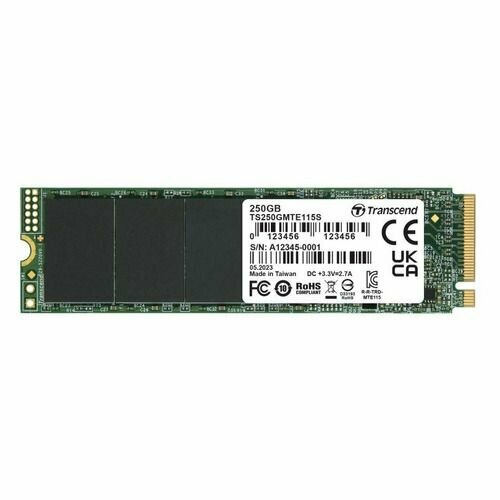 SSD накопитель Transcend 115S TS250GMTE115S 250ГБ M2 2280 PCIe 30 x4 NVMe M2 504000₽