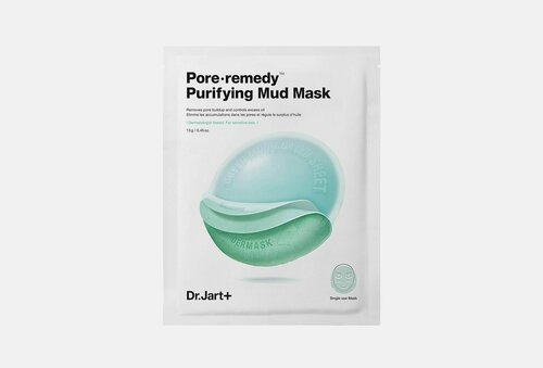 Обновляющая маска для лица с зеленой глиной pore remedy purifying mud mask