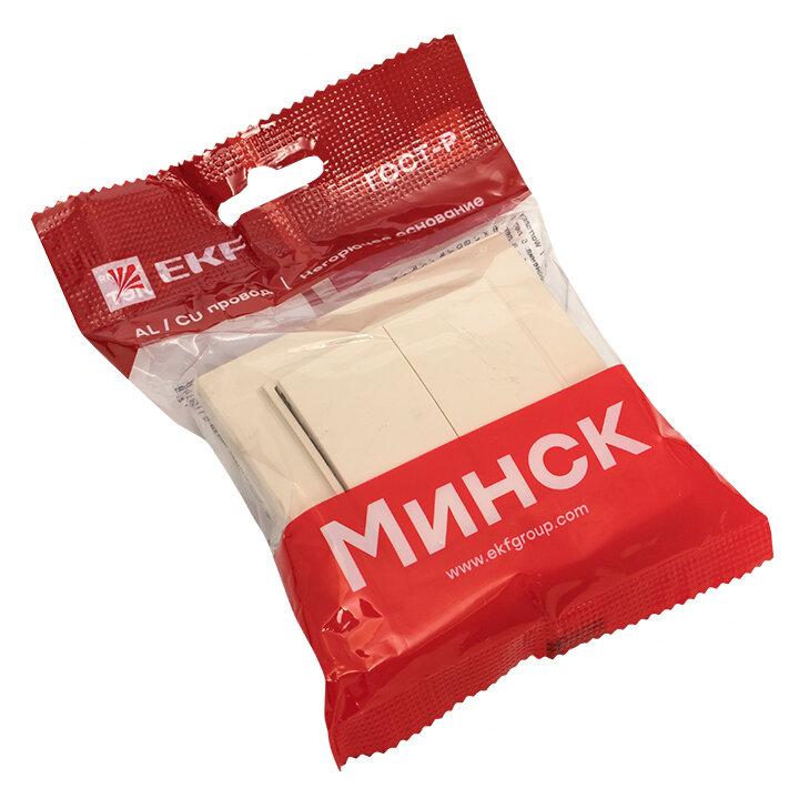 ERV10-023-20 Выключатель 2-кл. СП 10А бежевый Минск EKF - фото №9