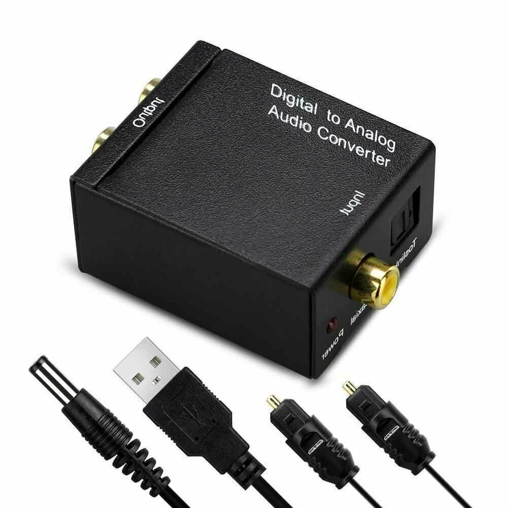 Адаптер AV Converter Toslink 285C ( С цифрового coaxial / toslink в аналоговый AV аудио сигнал ) С оптическим кабелем и Адаптером питания