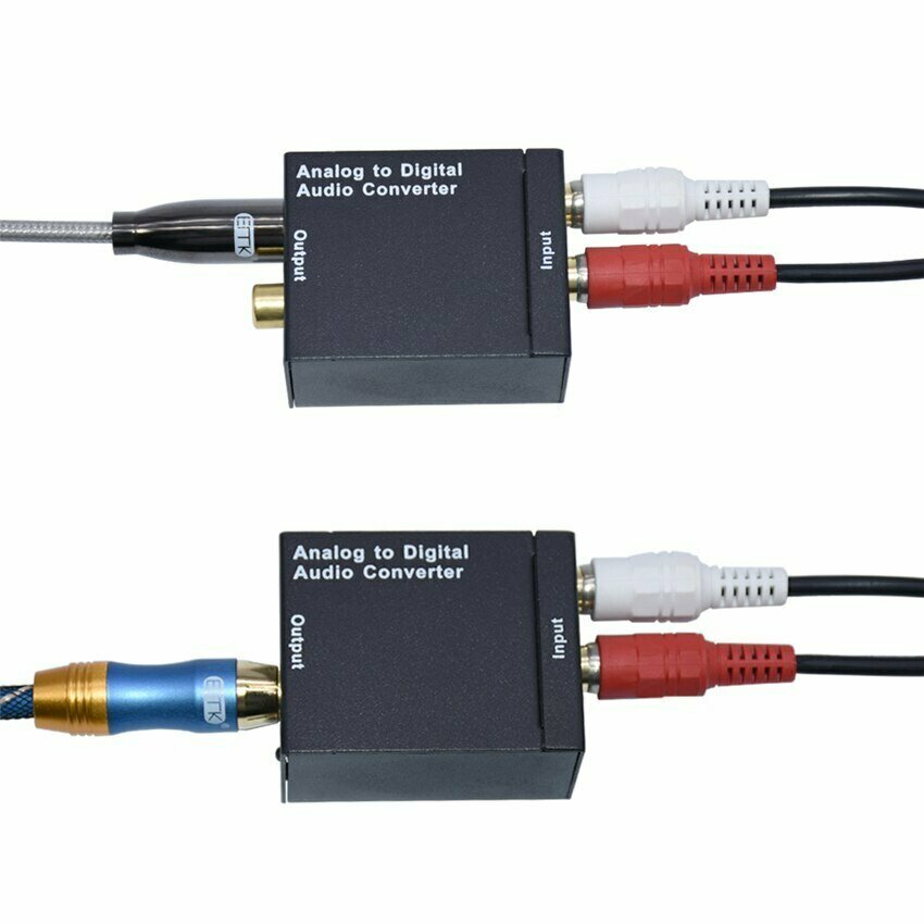 AV Converter Toslink Адаптер ( С цифрового coaxial / toslink в аналоговый AV аудио сигнал ) Оптический Кабель в комплекте