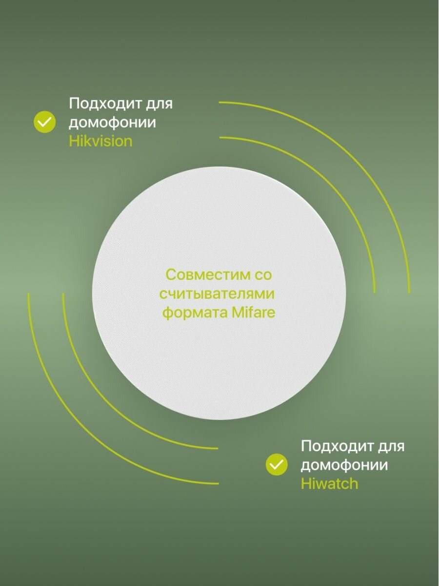 Электронная ключ-метка доступа Mifare, 1шт — фото 6