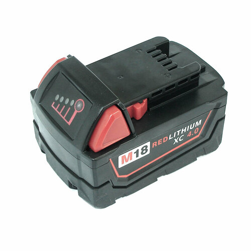 Аккумулятор для электроинструмента MILWAUKEE M18 B5 18V 4.0Ah Li-Ion аккумуляторная батарея pitatel tsb 212 mil18d 40l milwaukee p n 48 11 1828 48 11 181548 11 1828 48 11 181548 11 1828 48 11 181548 11 1828 48 11 181548 11 1828 48 11 1815 li ion 18v 4 0ah