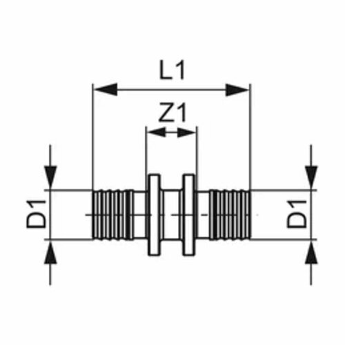 Соединитель прямой Tece 16 х 16 мм латунный (766016) соединитель прямой tece 20 х 16 мм латунный 766503