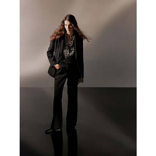 фото Брюки zarina, размер xs (ru 42)/170, черный