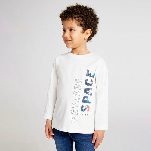 фото Футболка mayoral, размер 4 года (104 см), белый