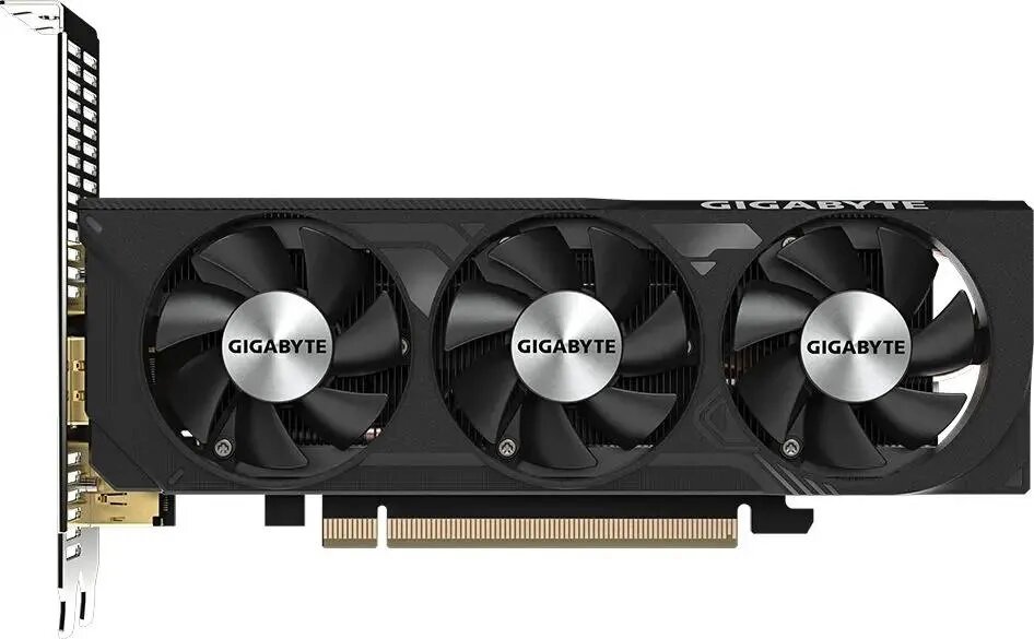 Видеокарта Gigabyte NVIDIA GeForce RTX 4060 GV-N4060D6-8GL 8ГБ D6, GDDR6, Low Profile, Ret