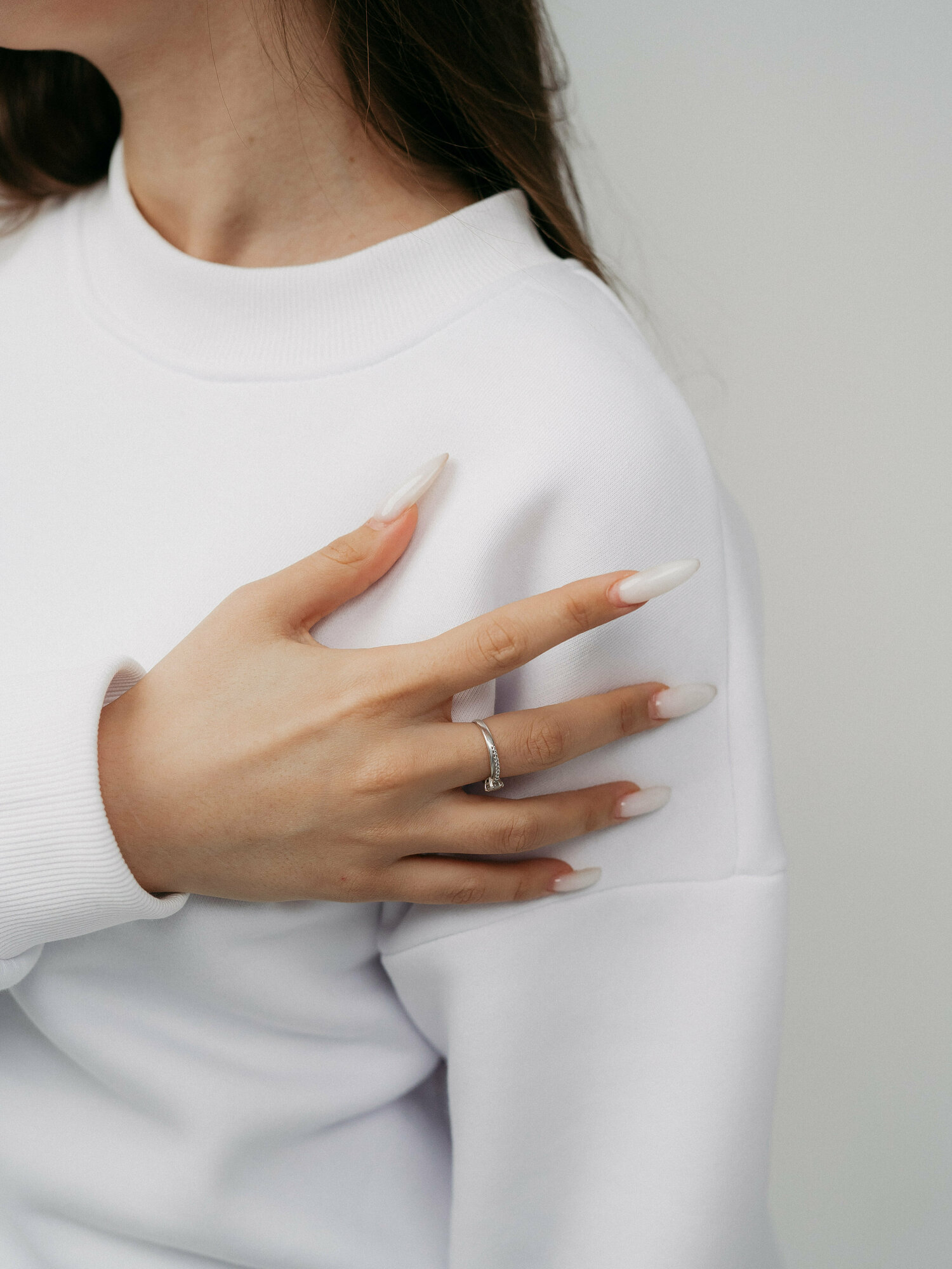 Свитшот ARISTARHOV, размер M (46), , белый — фото 1