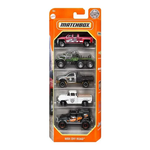 Набор машинок Matchbox MBX OFF Road 5 шт. 027084092950