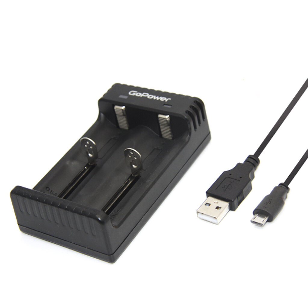 З/У для аккумуляторов GoPower LiCharger 4 Ni-MH/Ni-Cd/Li-ion/IMR 2 слота (1/100) З/У для аккумуляторов GoPower LiCharger 4 (00-00015360) - фото №4