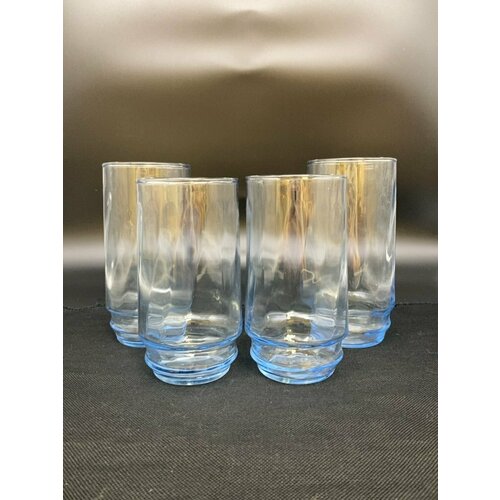 Набор из 4 стаканов разной формы стекло Чехия 1970-1990 гг 4484₽