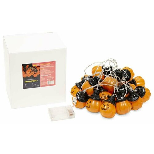 FUNRAY "Halloween-1", тыквы, 2,85м, 20LED, теплый белый, 3*АА