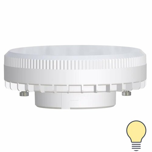 фото Лампа светодиодная lexman gx53 170-240 в 11 вт круг матовая 1100 лм теплый белый свет