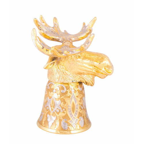 Стопка Трофей-Сохатый покрытие золотом 17050₽
