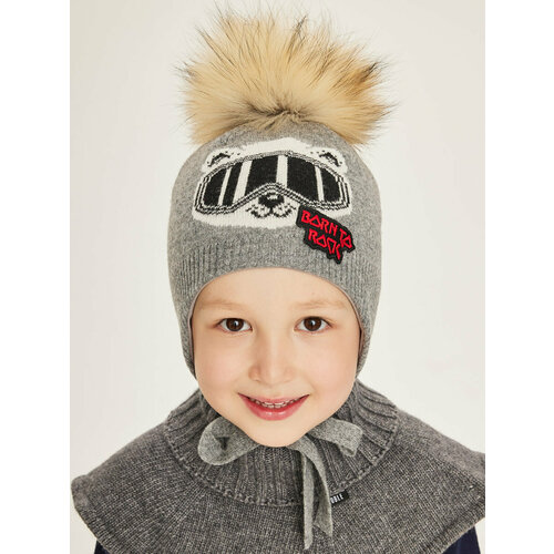 фото Шапка noble people, размер 50/52, серый