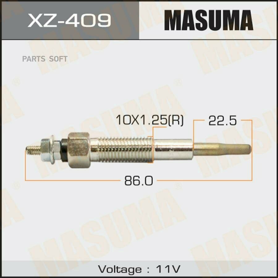 Свеча накаливания MASUMA XZ-409 | цена за 1 шт