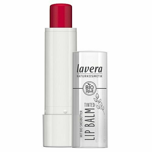 Lavera Бальзам для губ оттеночный 03 Красная клубника, 4.5 г lavera sos бальзам для губ интенсивное восстановление
