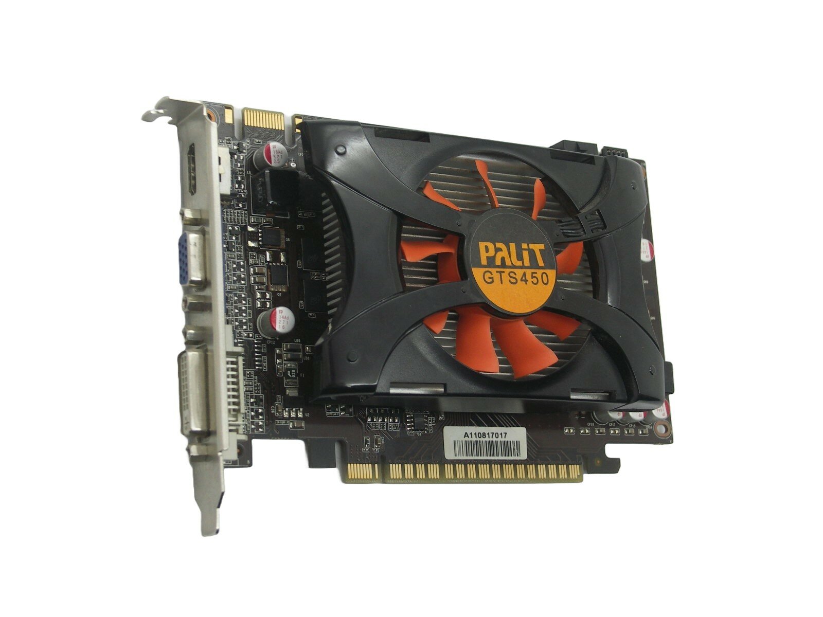 Видеокарта 2Gb GeForce 450 GTS (Palit GTS450 2048M sDDR3 128B CRT DVI HDMI), PCI-E