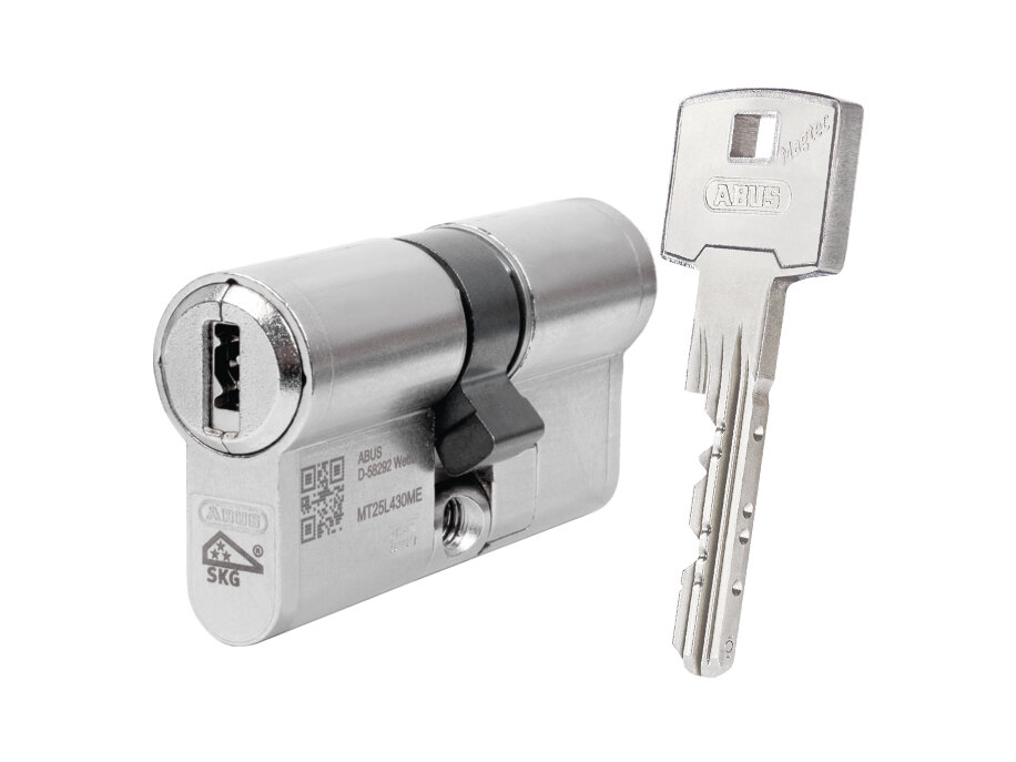 Цилиндр ABUS Magtec 2500 ME ключ-ключ 85мм (размер 55х30 мм) - Никель