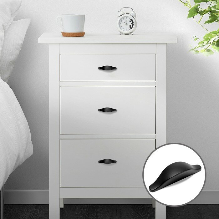 фото Ручка скоба CAPPIO RS134 мебельная, м/о=32, цвет черный