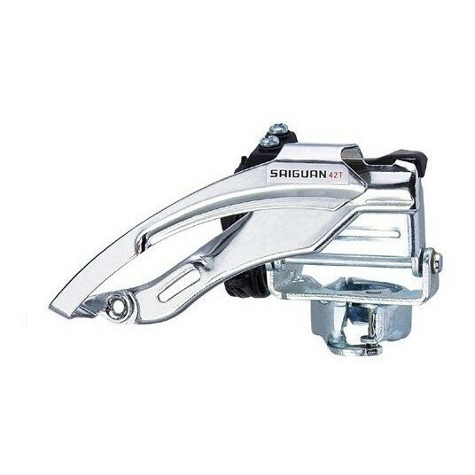 фото Переключатель передний QD-30 дискретный, универсальная тяга, для 21/24ск, стальной зажим D:31,8/34,9, макс.42T, ёмкость 20T