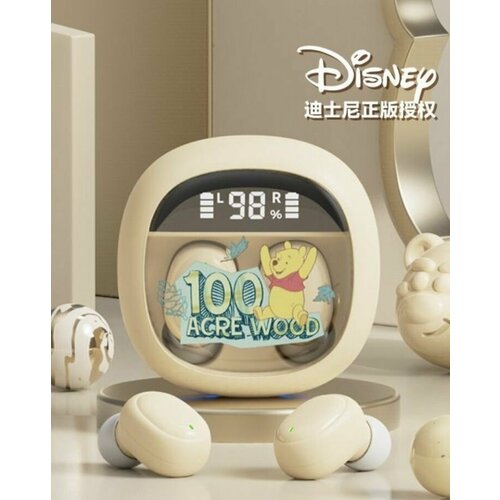 Наушники беспроводная Bluetooth гарнитура Disney дисней цвет бежевый винни пух 399000₽