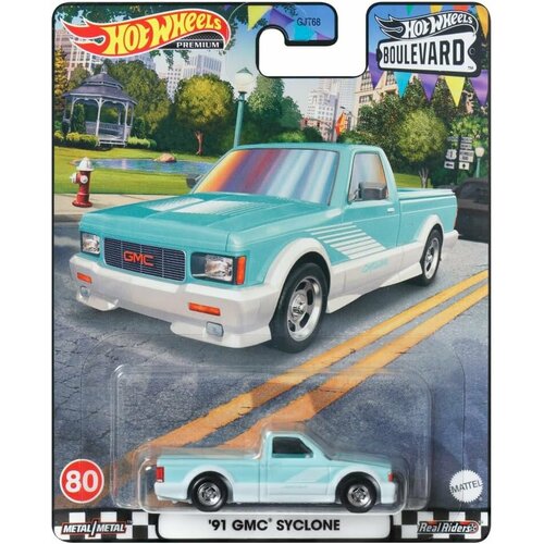 Коллекционная Premium машинка Hot Wheels '91 GMC Syclone (коллекция Boulevard 2023, #80) коллекционная premium машинка hot wheels mitsubishi lancer evolution vi коллекция boulevard 2023 79