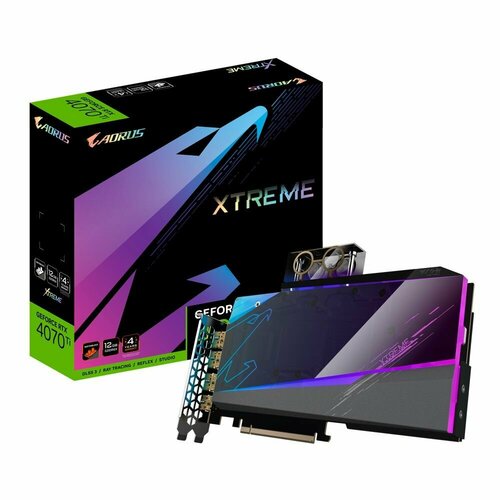 Видеокарта Gigabyte RTX4070Ti AORUS XTREME WATERFORCE WB 12GB 9781900₽