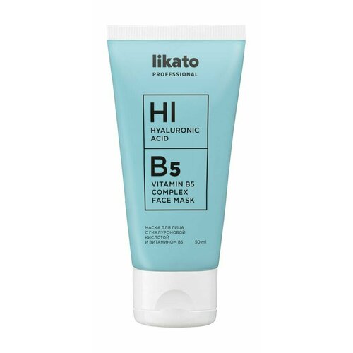Маска для лица с гиалуроновой кислотой Likato Professional Complex Vitamin B5 Hyaluronic Acid Face Mask