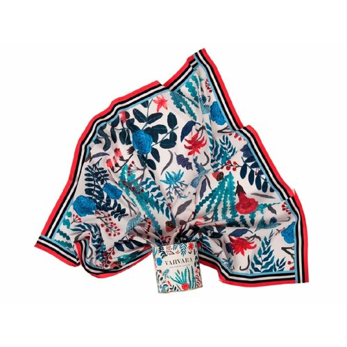 фото Платок varvara,70х70 см, мультиколор, голубой