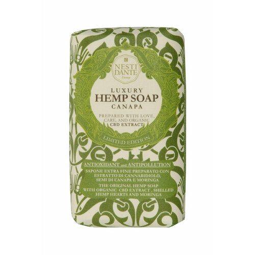 мыло nesti dante luxury hemp soap конопляное 250 г Конопляное мыло для тела Nesti Dante Luxury Hemp Soap