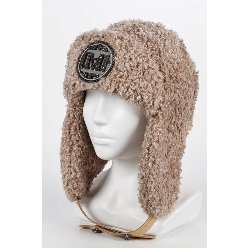 фото Шапка ушанка mike ambaroff, размер 56-58, бежевый