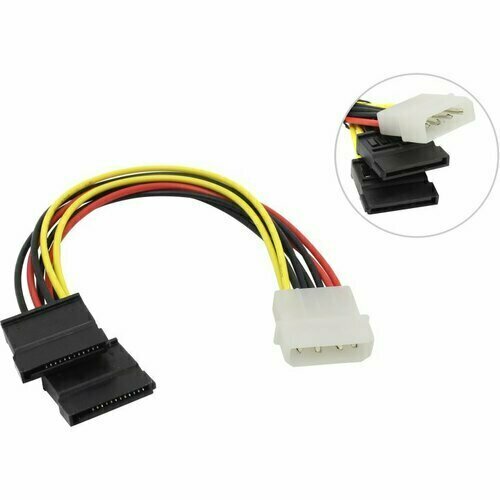 переходник для питания 2sata Переходник Molex - SATA Cablexpert 1big to 2SATA