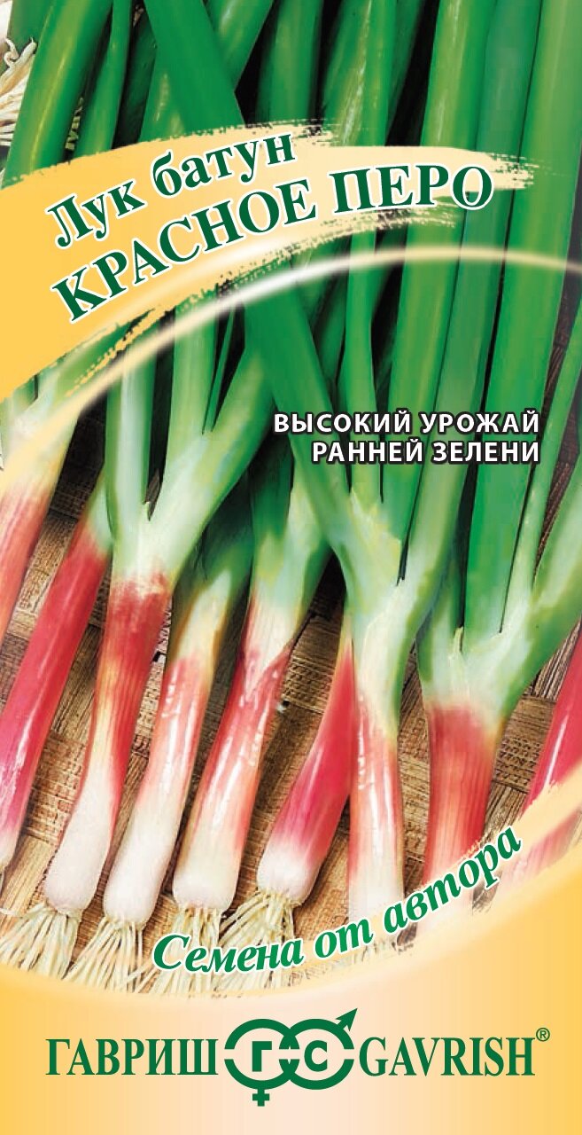 Семена Лук батун Красное перо 05г Гавриш Семена от автора (от 3-х пакетов)