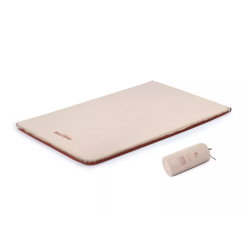 Коврик самонадувающийся Naturehike двойной 200х132х6 см, Бежевый