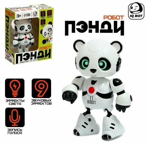 Робот «Пэнди», запись голоса, реагирует на прикосновение, световые и звуковые эффекты, металлический