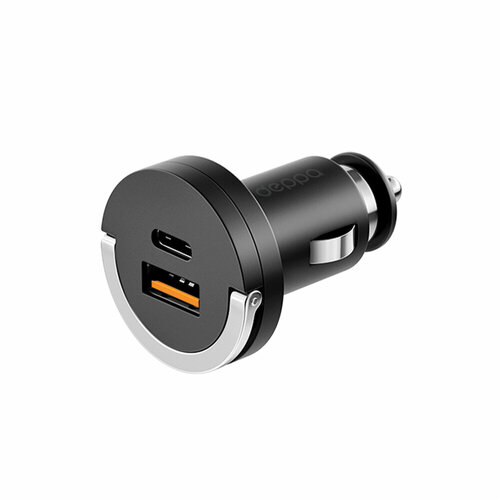 Автомобильное зарядное устройство USB Type-C + USB-A, QC3.0, Power Delivery, 30Вт, Ultra, Deppa, Deppa 11211