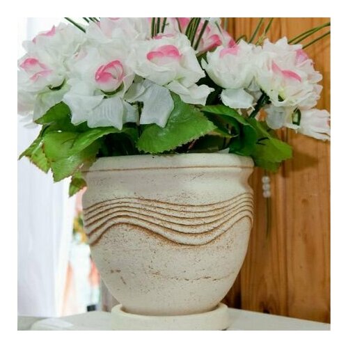 Цветочный горшок (шамот) Мелисса микро / 1,5л/ d15h15