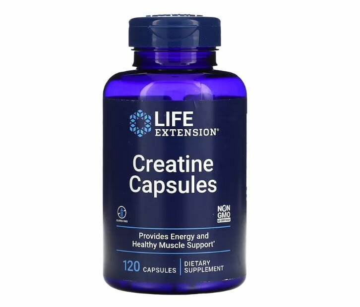 Life Extension Creatine Capsules, 120 капсул
