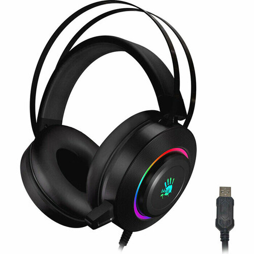 Наушники с микрофоном A4Tech Bloody G521 2.3м мониторные USB оголовье (G521 (BLACK)) черный