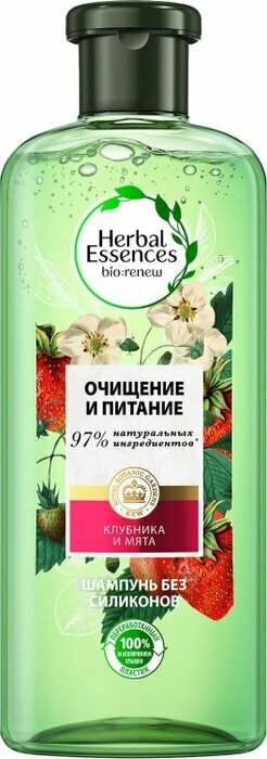 Шампунь Herbal Essences белая клубника и сладкая мята 400мл