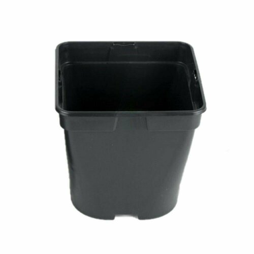 Горшок пластиковый технологический черный 16х16х16 см 3 л